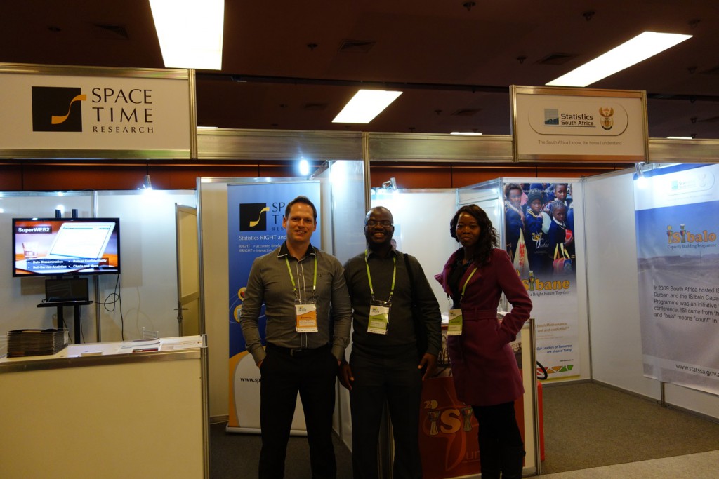 Space-Time Research and Statistics South Africa at ISI 2015